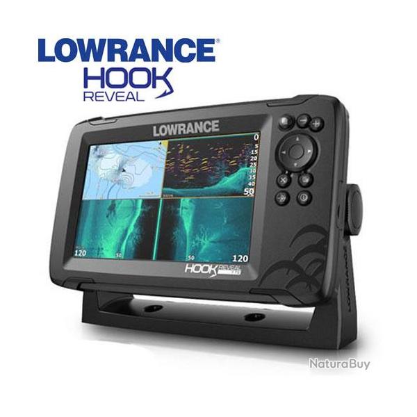 Sondeur GPS Lowrance Hook Reveal 7 Sonde TA TripleShot