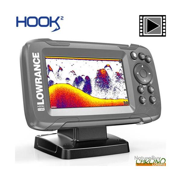 Sondeur GPS Lowrance Hook 4X Sonde TA 200kHz