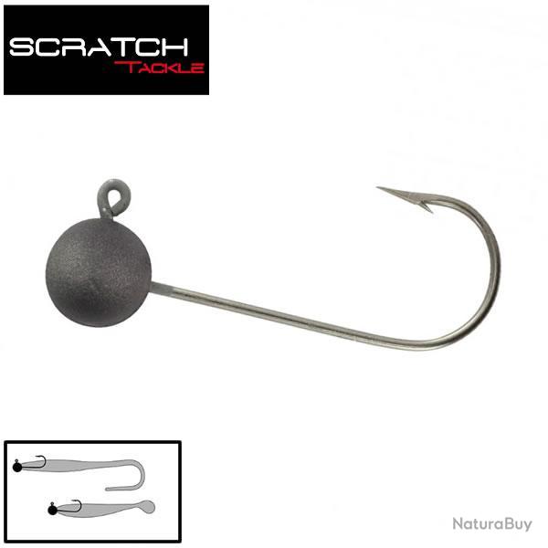 DESTOCKAGE ! Tte Plombe Scratch Tackle Round Classic Jig Head 5g N1/0