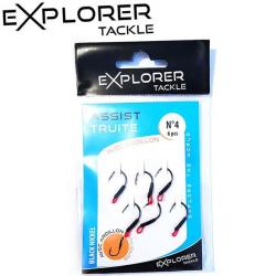 Hameçon Assist Hook Explorer Tackle Truite Avec Ardillon n° 4