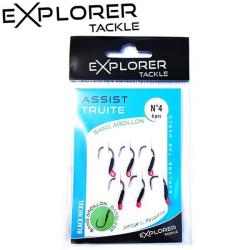 Hameçons Assist Hook Explorer Tackle Truite Sans Ardillon n° 6