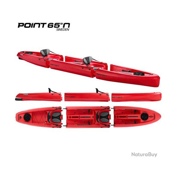 Kayak Point 65N Mojito Duo Sit-On-Top Modulable Rouge 2 places