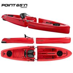 Kayak Point 65°N Mojito Solo Sit-On-Top Modulable Rouge 1 place