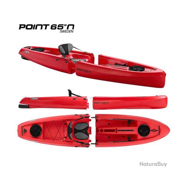 Kayak Point 65N Mojito Solo Sit-On-Top Modulable Rouge 1 place