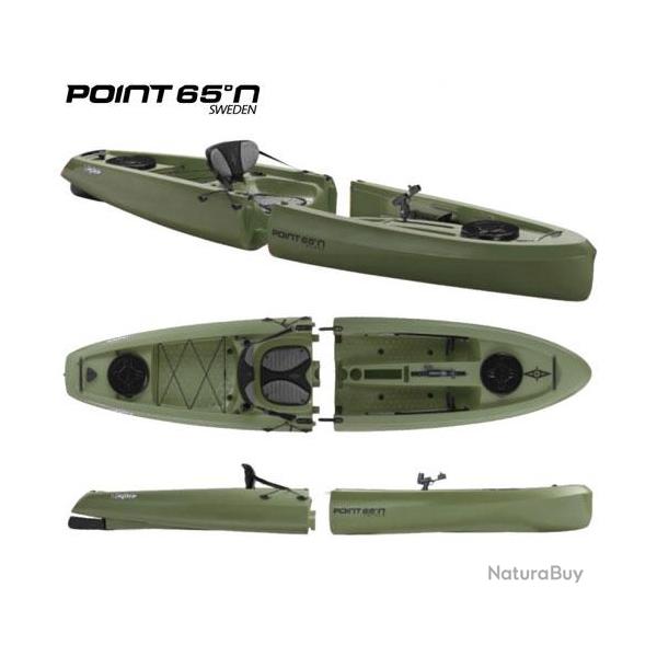 Kayak Point 65N Mojito Angler Solo Sit-On-Top Modulable Vert 1 place