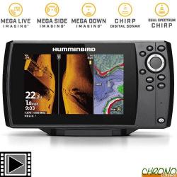 Sondeur GPS Humminbird Helix 7 G4 CHIRP MEGA SI Sonde TA 140/240kHz