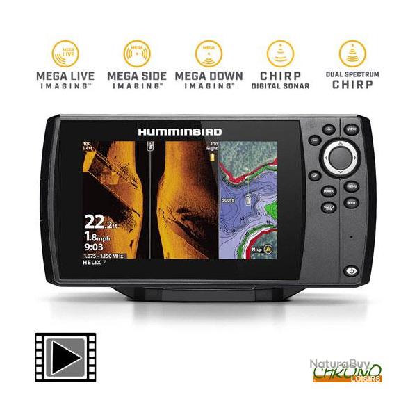 Sondeur GPS Humminbird Helix 7 G4 CHIRP MEGA SI Sonde TA 140/240kHz