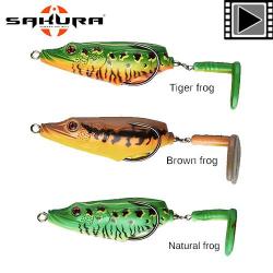 Leurre Bubble Frog Sakura 70 F 70mm 19.5g Brown Frog