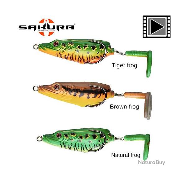 Leurre Bubble Frog Sakura 70 F 70mm 19.5g Tiger Frog