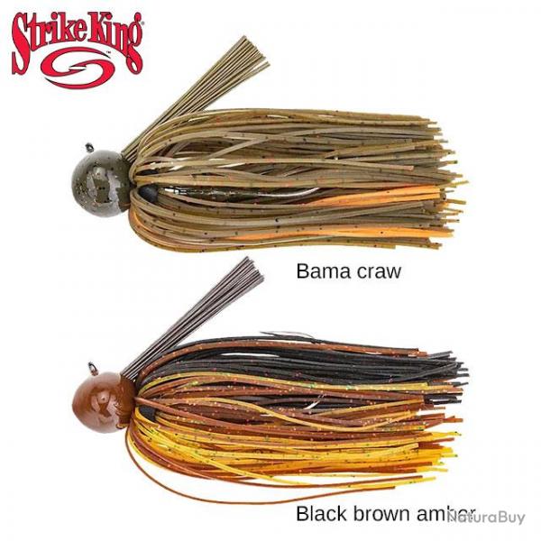 Leurre Tour Grade Strike King Football JIG 21g Black brown amber