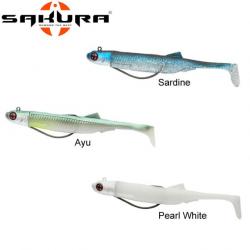 Leurre Sodium Texshad 100 Sakura 100mm Jighead 7g Pearl white