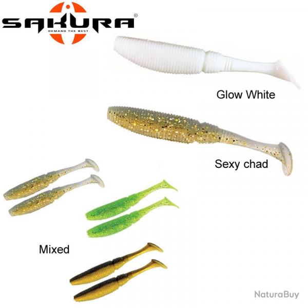 DESTOCKAGE ! Leurre Slit Shad Evo Sakura 85 85mm  Sexy chad