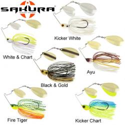 Leurre Cajun Spinnerbait Sakura Di 3/8 Oz 10.5g White & Chart