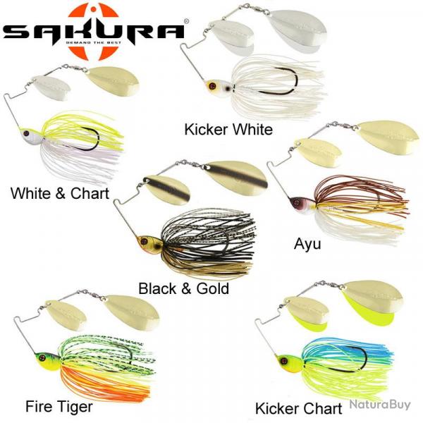 DESTOCKAGE ! Leurre Cajun Spinnerbait Sakura Di 5/8 Oz 17.7g Fire Tiger