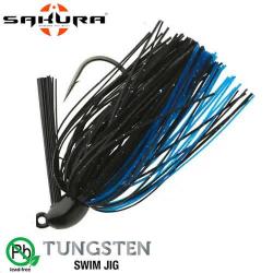Leurre Tungsten Swim Jig Sakura 3/8 Oz 10.6g Black Blue