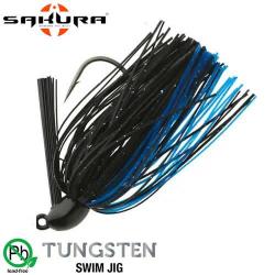 Leurre Tungsten Swim Jig Sakura 1/2 Oz 14g Black Blue