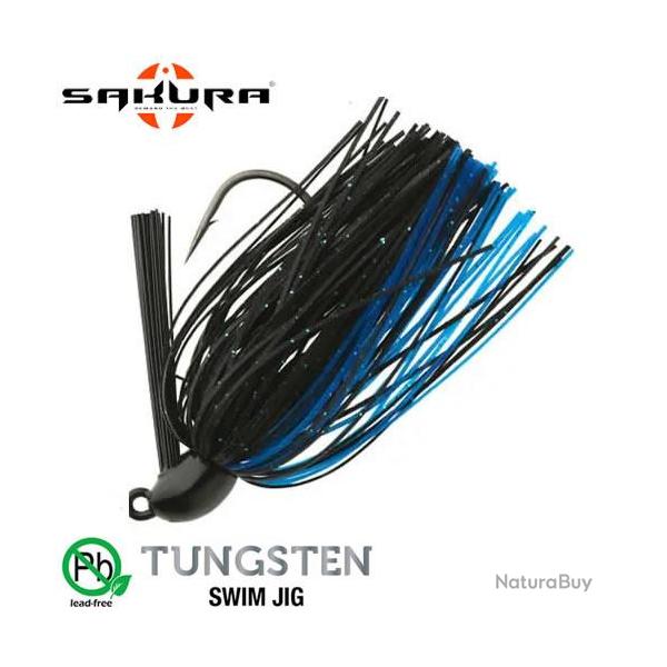 Leurre Tungsten Swim Jig Sakura 1/2 Oz 14g Black Blue