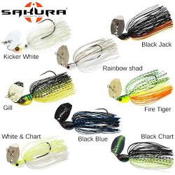 Leurre Cajun Bladed Jig Sakura 1/2 Oz 14g Rainbow Shad