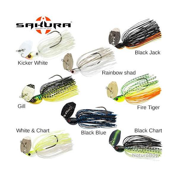 Leurre Cajun Bladed Jig Sakura 1/2 Oz 14g Rainbow Shad