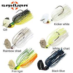 Leurre Cajun Bladed Jig Sakura 5/8 Oz 17.7g Rainbow Shad