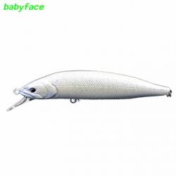 Leurre Babyface M100SR-SP 10cm Pearl White Silver Flake
