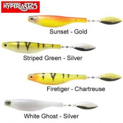 Leurre Dartspin Pro Hyperlastics Football Jig 4 1/2 - 12cm Firetiger - Chartreuse