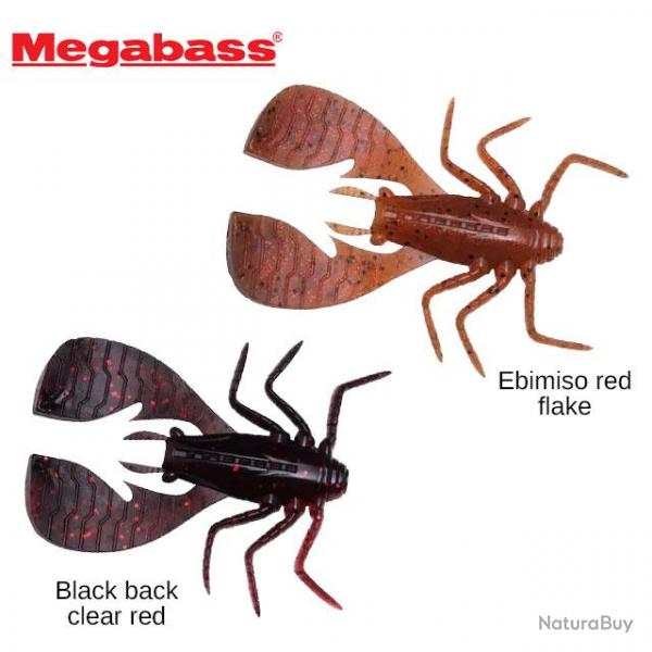 Leurre Fuwabug 1.8 Megabass 4,6cm Black back clear red