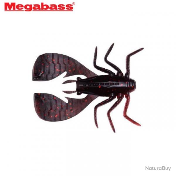 Leurre Fuwabug 2.5 Megabass 6,3cm Black back clear red
