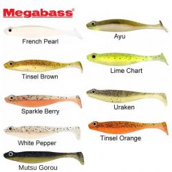 Leurre Hazedong Shad 4.2 Megabass 10,5cm Lime chart