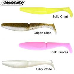 Leurre One up shad 2 Sawamura 5,3cm Pink fluores