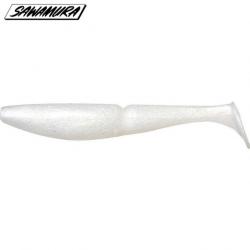 Leurre One up shad 6 Sawamura 12,4cm Silky white"