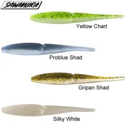 Leurre One Up Slug 4 Sawamura 10cm Silky white