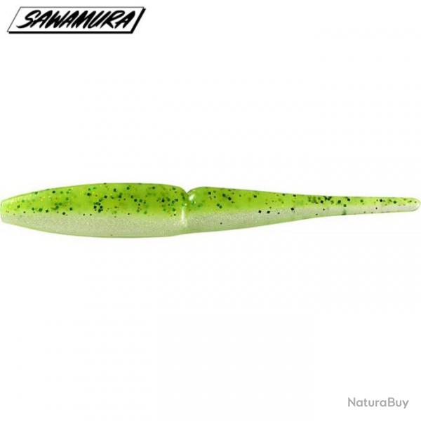 Leurre One Up Slug 4 Sawamura 10cm Yellow chart