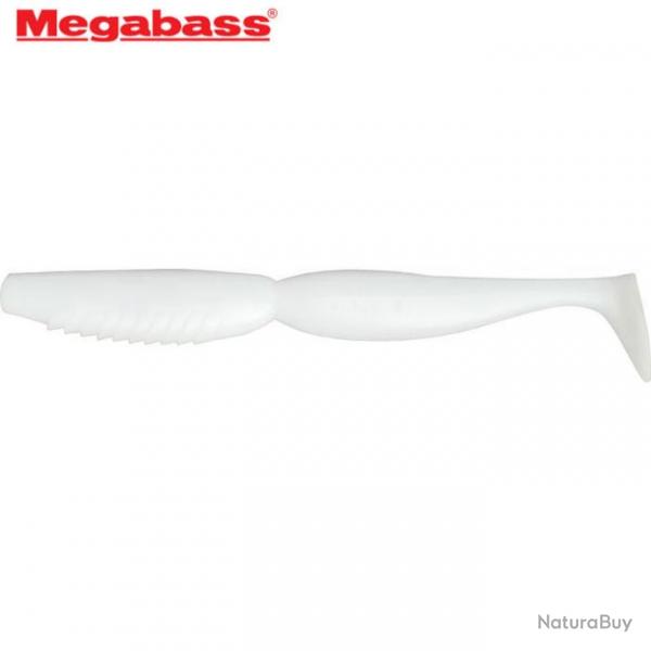 Leurre Super Spindle Worm 4 Megabass 10cm Solid white