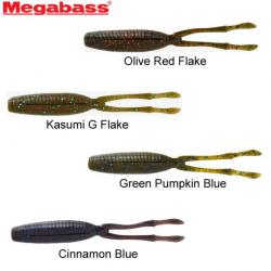 Leurre TK Twister 4,5'' Megabass 11cm Green Pumpkin Blue