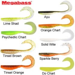 Leurre X Layer Curly 7'' Megabass (les 4) - 17cm Ayu