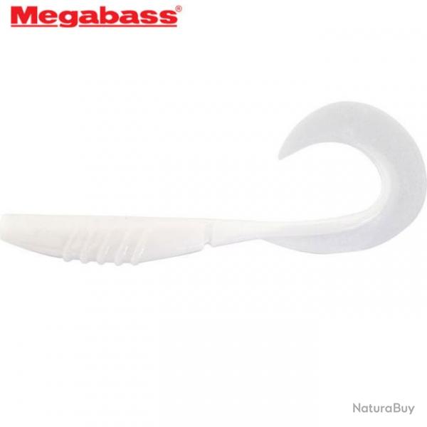 Leurre X Layer Curly 7 Megabass (les 4) - 17cm Solid white"