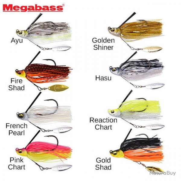 Leurre Megabass Uoze Swimmer 3/8oz (10g) Reaction chart