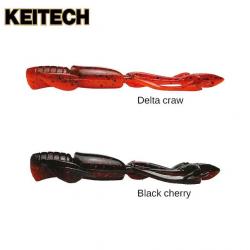 Leurre Crazy Flapper 3.6 - Keitech 9,15cm Black Cherry