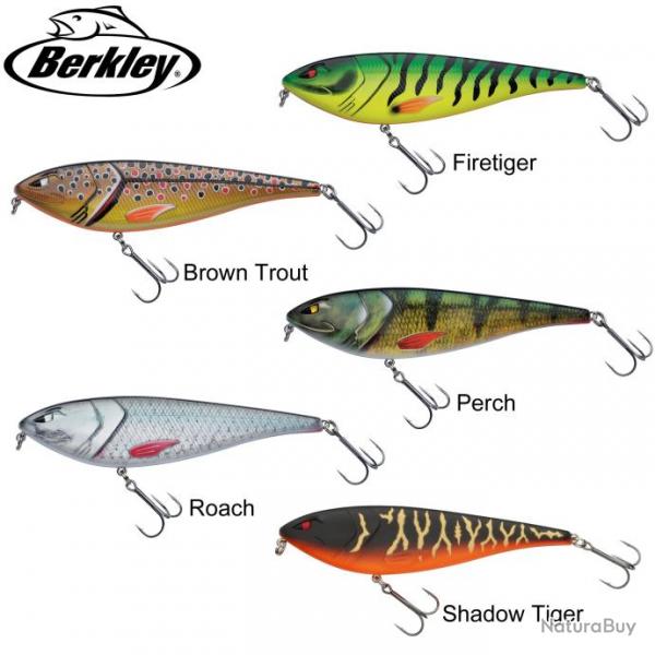 DESTOCKAGE ! Leurre Berkley Zilla Glider 100 - 10cm Brown trout