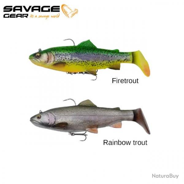 DESTOCKAGE ! Leurre 4D Line Thru Pulse Savage Gear Tail Trout 16CM 51G Slow Sink Brown trout