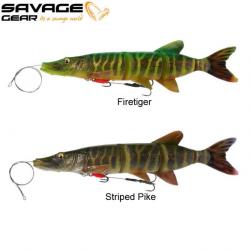 Leurre 4D Line Thru Savage Gear Pike 25CM 105G Slow Sink Striped Pike