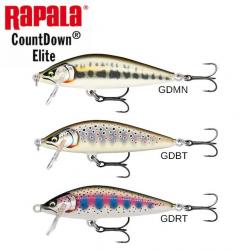 Leurre Countdown Elite Rapala CDE55 5.5cm 5g GDBT