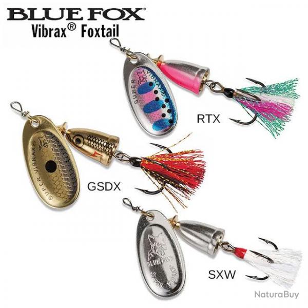 Leurre Vibrax Foxtail Blue Fox 2 6g SXW