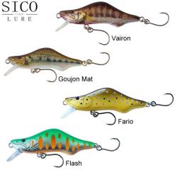 Leurre Sico First 68 Sico Lure Coulant 68mm Goujon mat