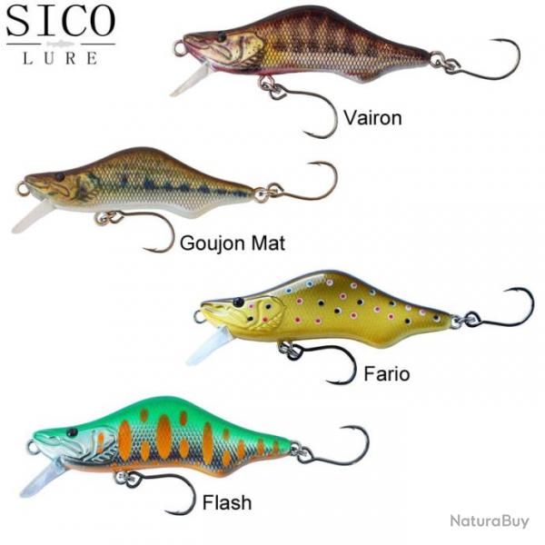 Leurre Sico First 68 Sico Lure Coulant68mm Goujon mat