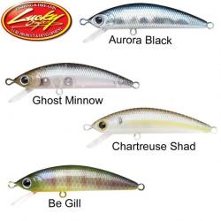 DESTOCKAGE ! Leurre Lucky Craft Humpback Minnow 50SP 5cm Aurora Black