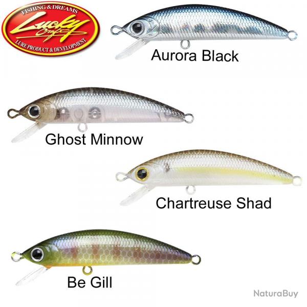 DESTOCKAGE ! Leurre Lucky Craft Humpback Minnow 50SP 5cm Chartreuse shad