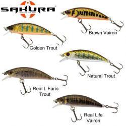 Leurre Phoxy Minnow Sakura HW 72 S 72mm 9g Real Life Fario Trout