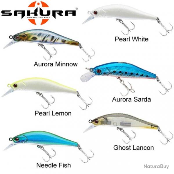 Leurre Artact Minnow Sakura 63 S 63mm 8g Aurora Minnow